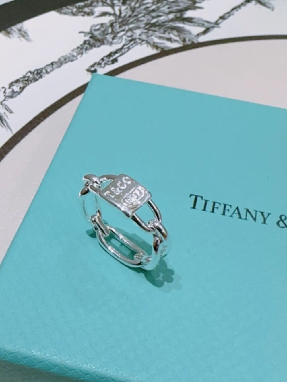 Tiffany & Co. Chain Silver Ring
